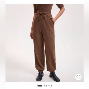 A New Day Cozy Brown high rise soft joggers